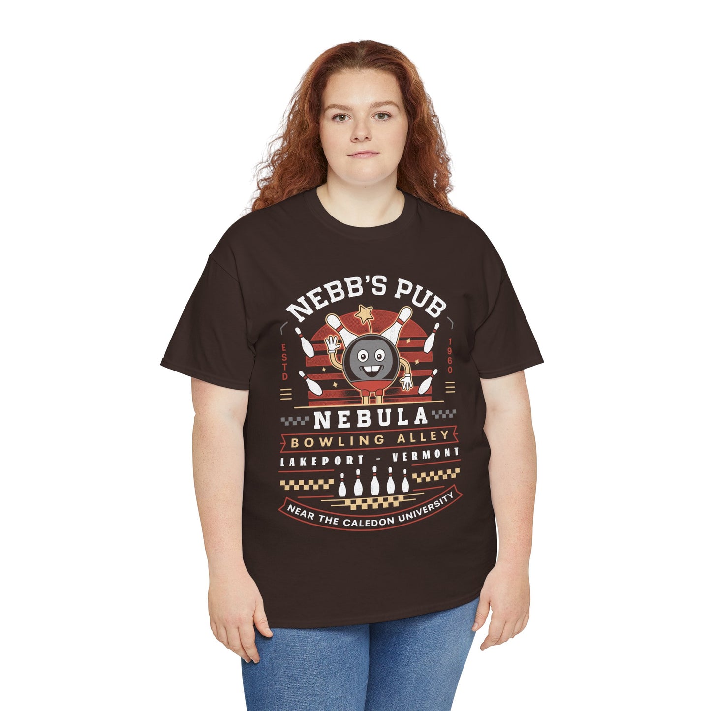 Nebb Bowling Mascot Emblem Unisex T-Shirt