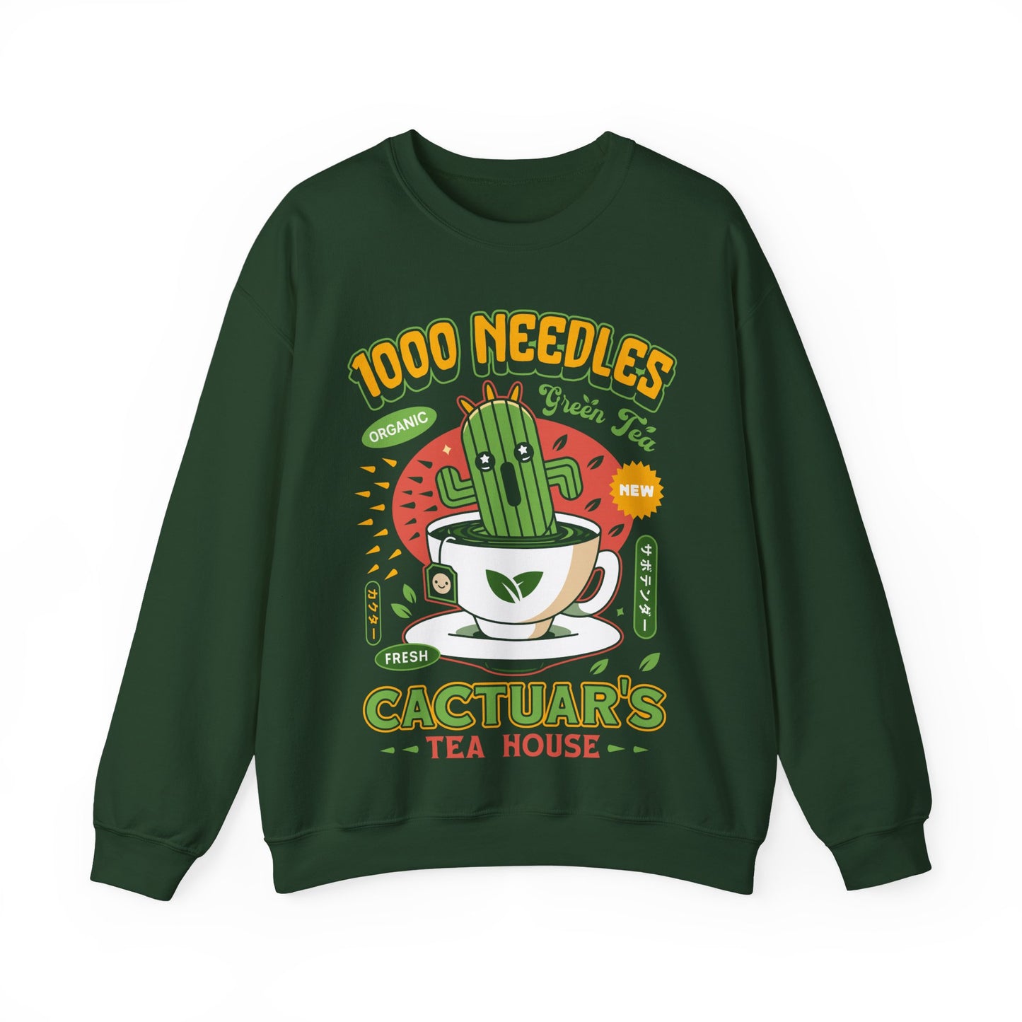 Cactuar Green Tea Emblem Crewneck Sweatshirt