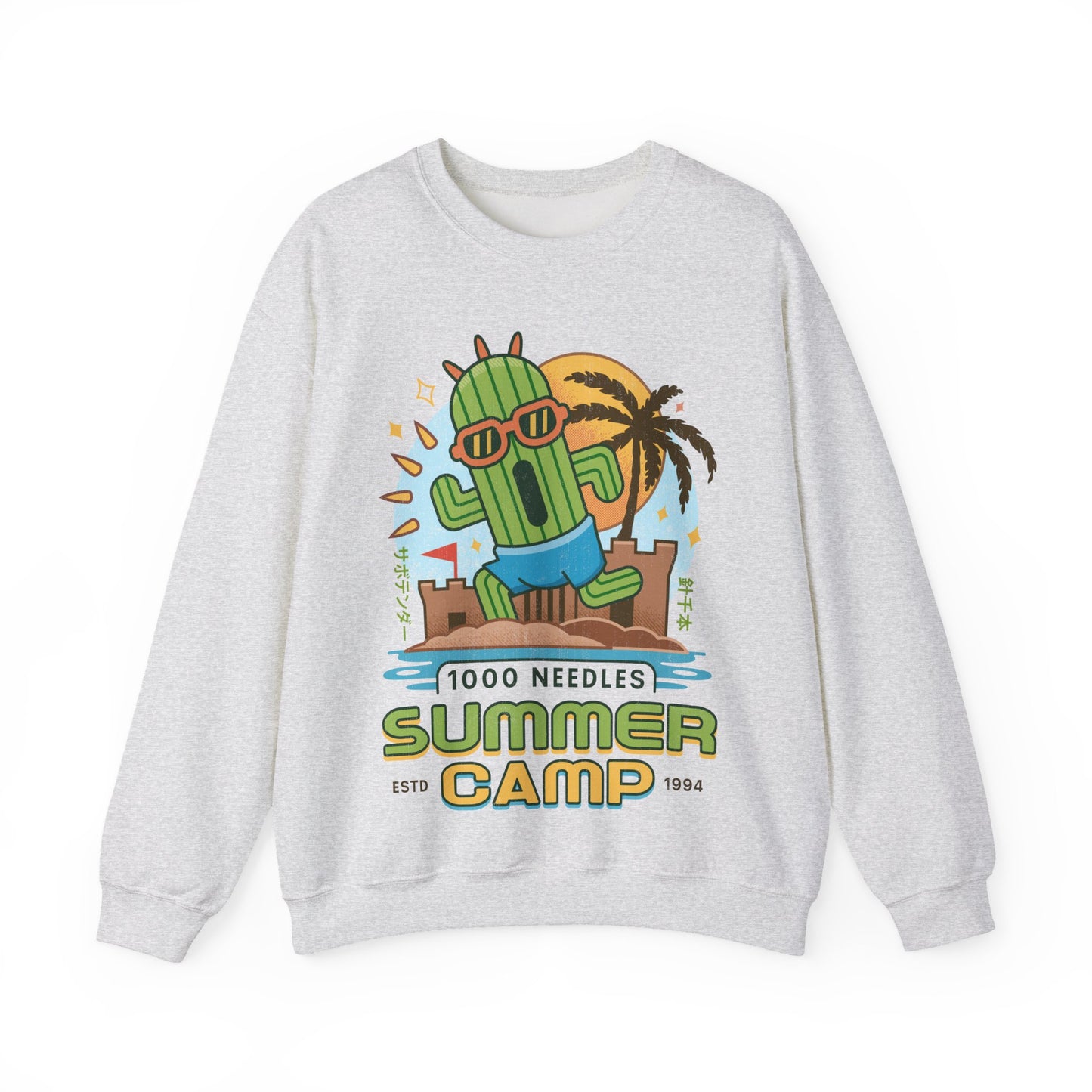 Cactuar Summer Camp Vintage Crewneck Sweatshirt