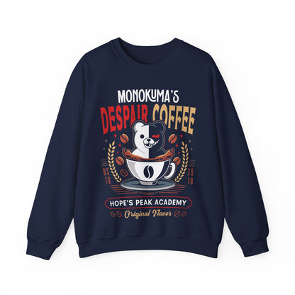 Hopes Peak Academy Coffee Crest Crewneck Sweatshirt