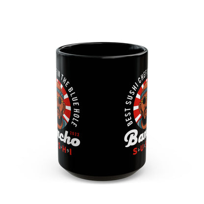 Bancho Sushi Emblem Black Mug