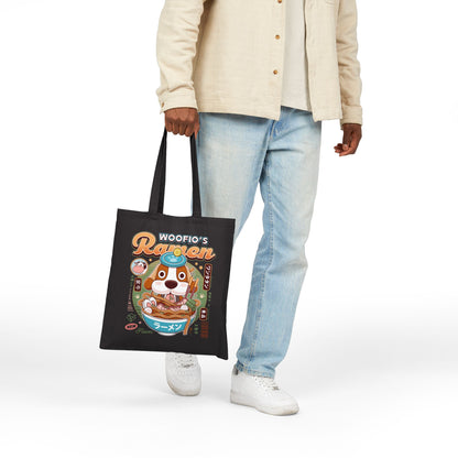 Woofio Vintage Ramen Canvas Tote Bag