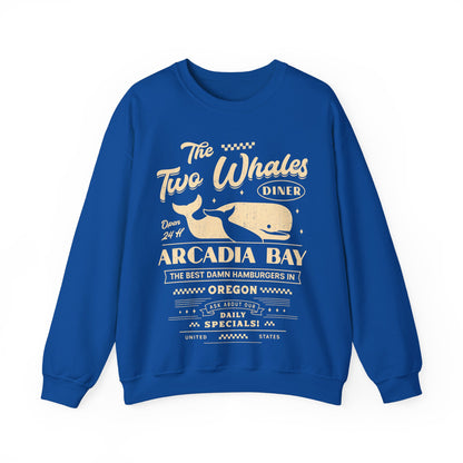 The Two Whales Diner Emblem Unisex Crewneck Sweatshirt