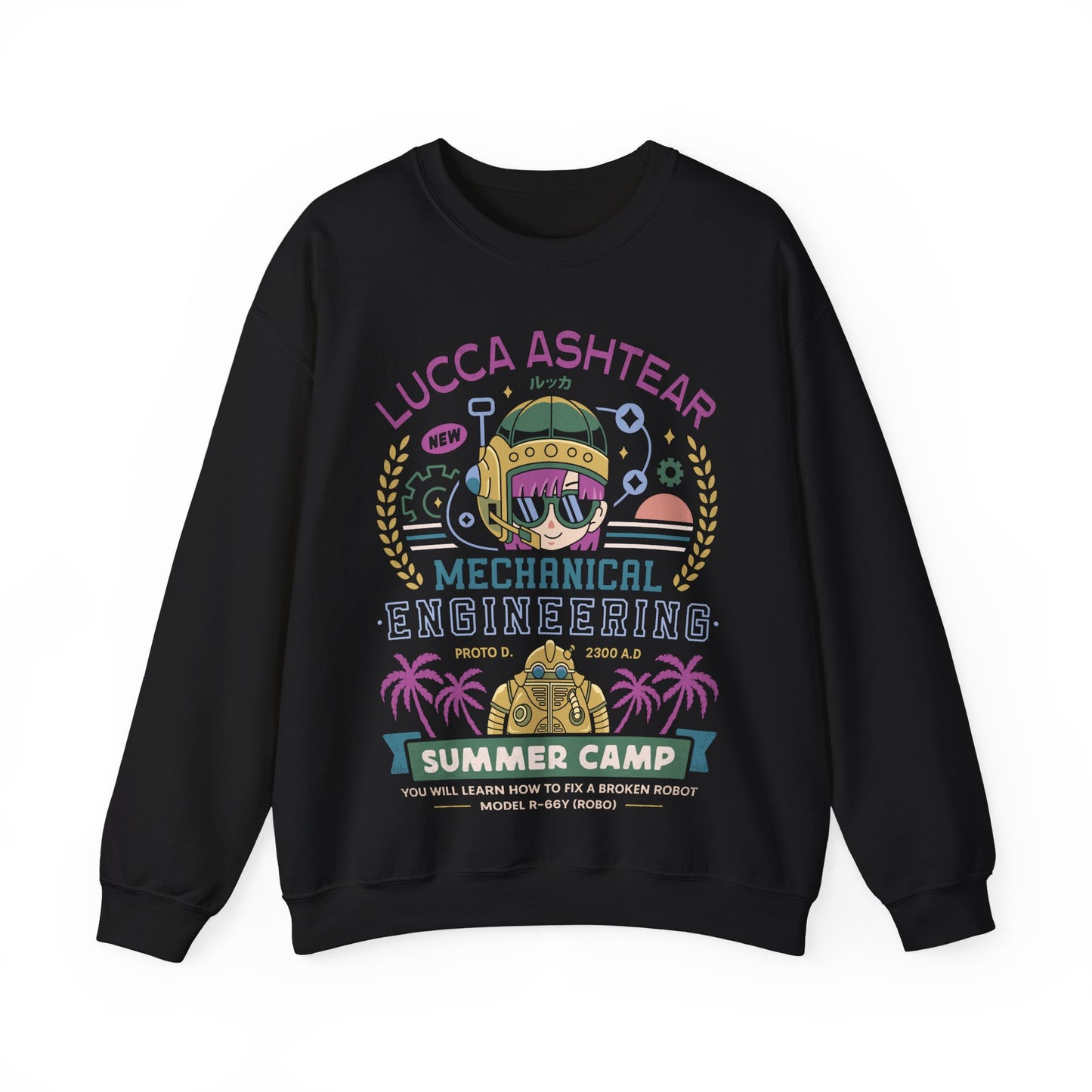 Lucca Ashtear Summer Camp Unisex Crewneck Sweatshirt