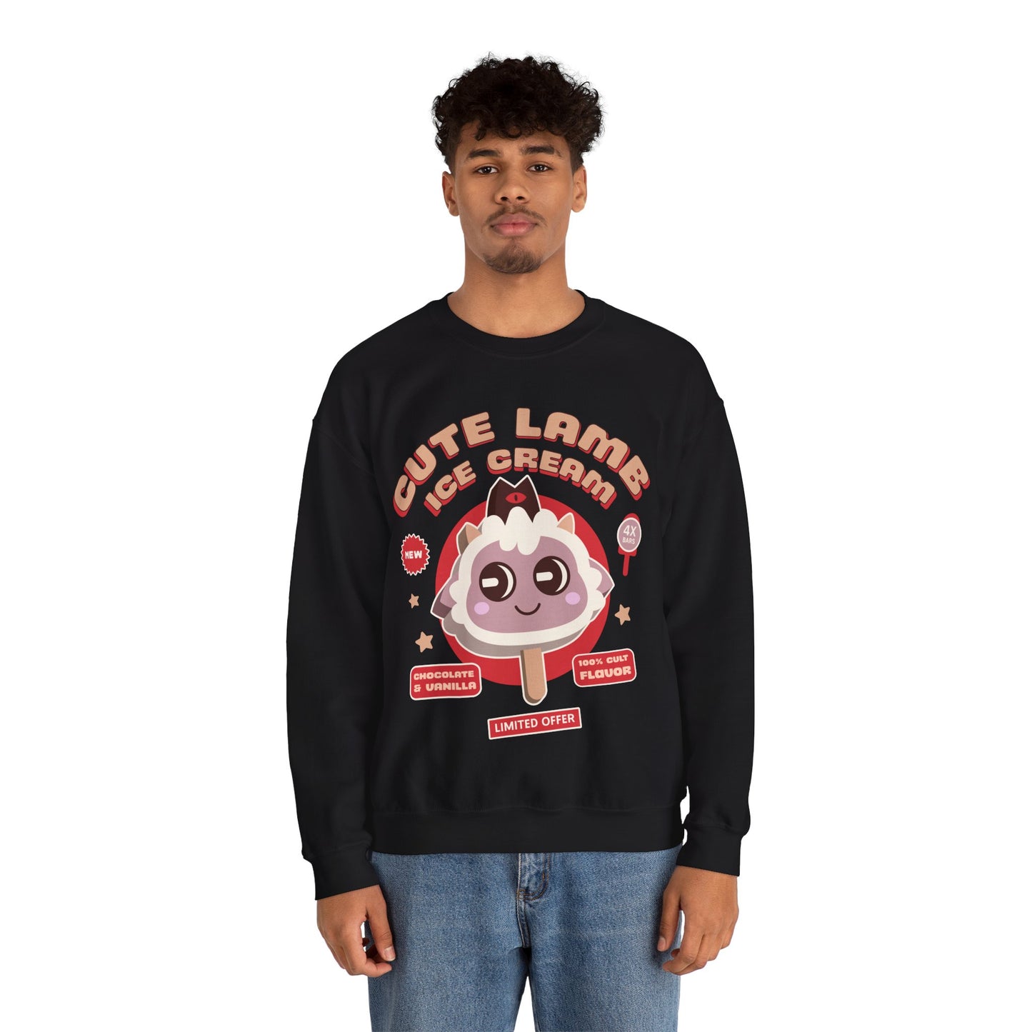 Lamb Ice Cream Unisex Crewneck Sweatshirt