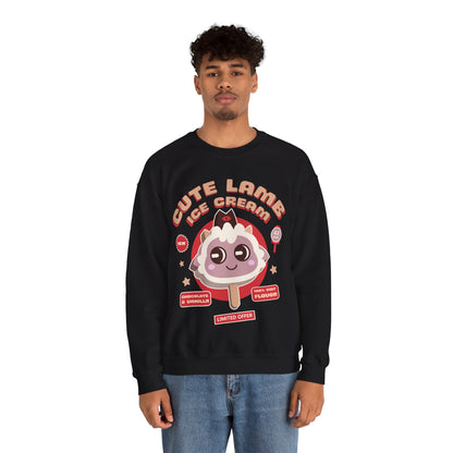 Lamb Ice Cream Unisex Crewneck Sweatshirt