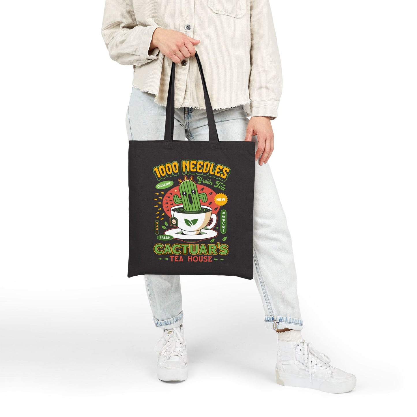 Cactuar Green Tea Emblem Tote Bag