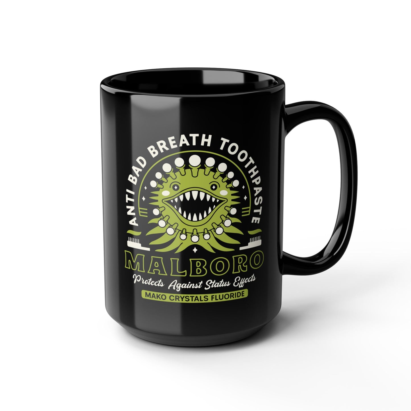 Malboro Toothpaste Emblem Black Mug