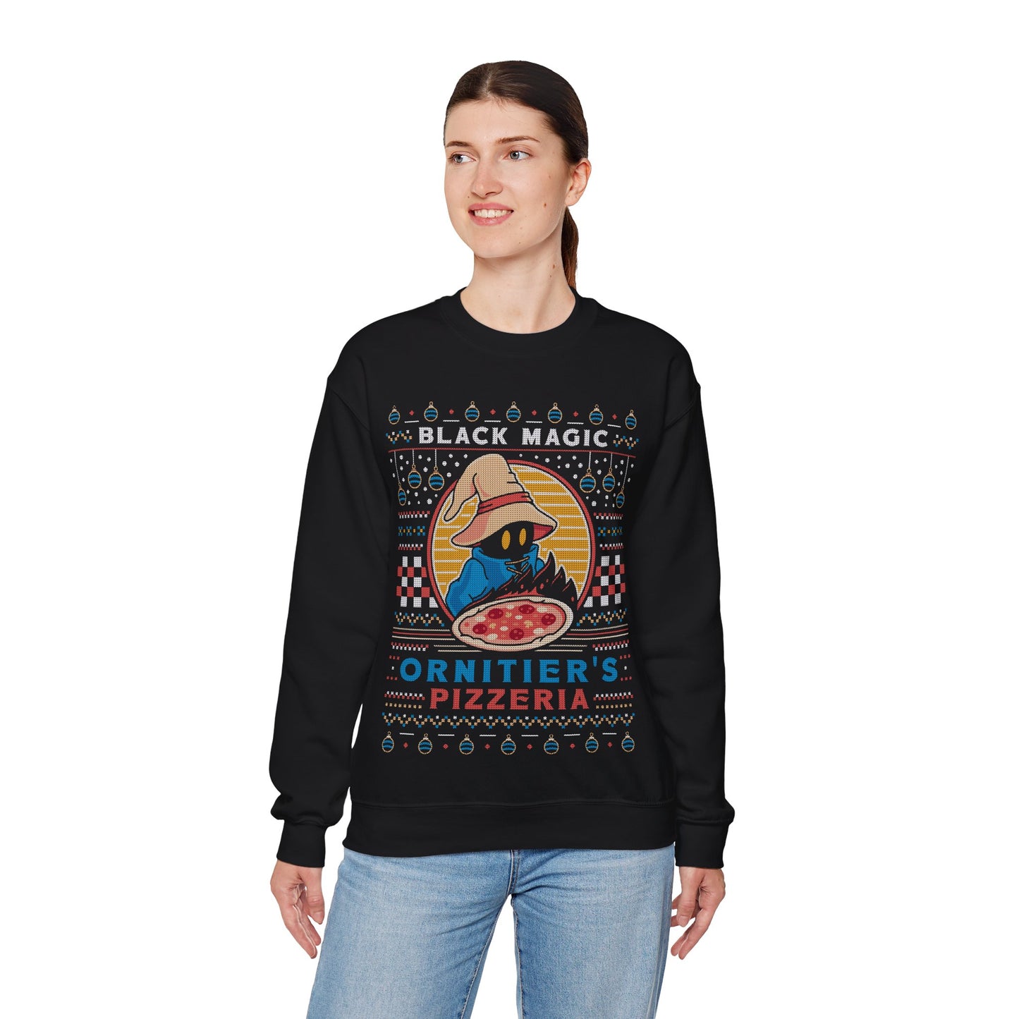 Ornitier Pizzeria Ugly Sweater Crewneck Sweatshirt