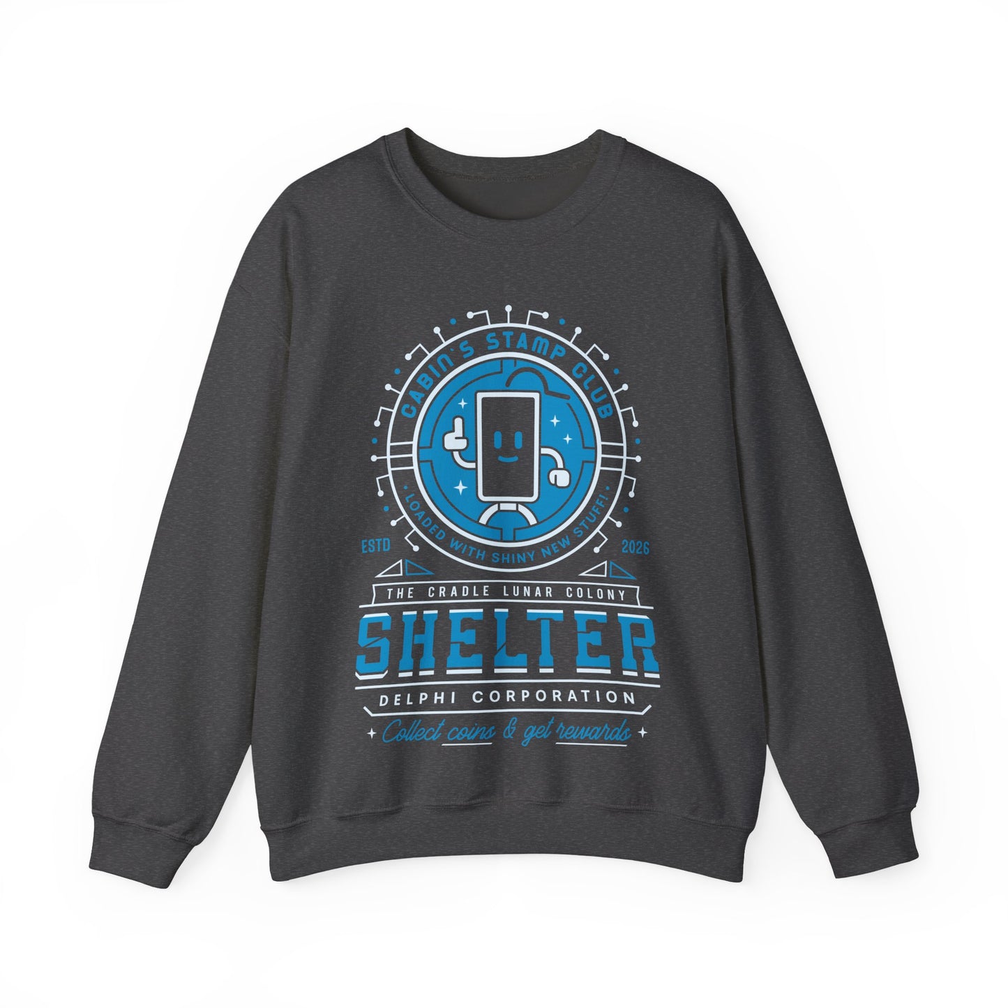 Cabin Coins Stamp Club Emblem Crewneck Sweatshirt