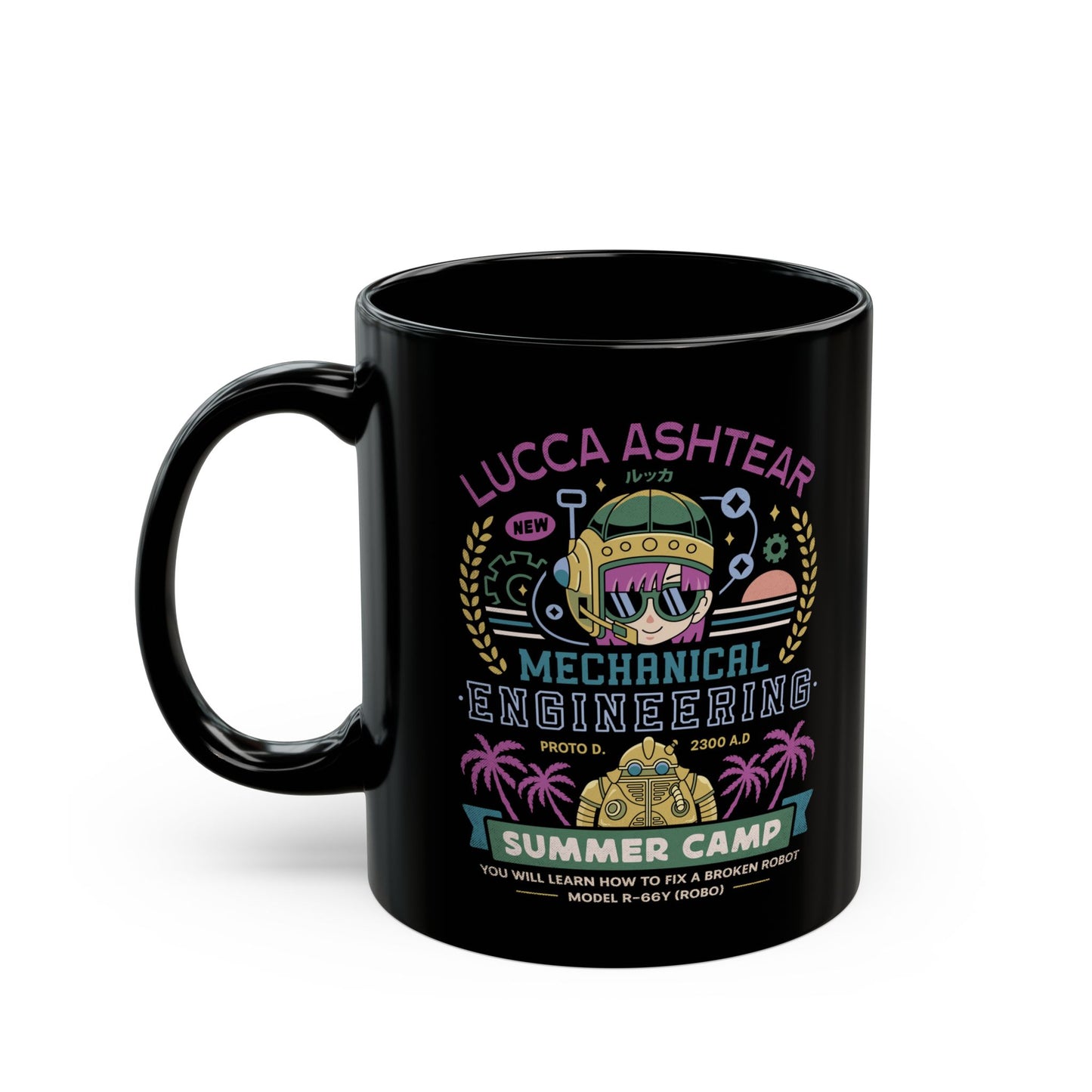 Lucca Ashtear Summer Camp Black Mug