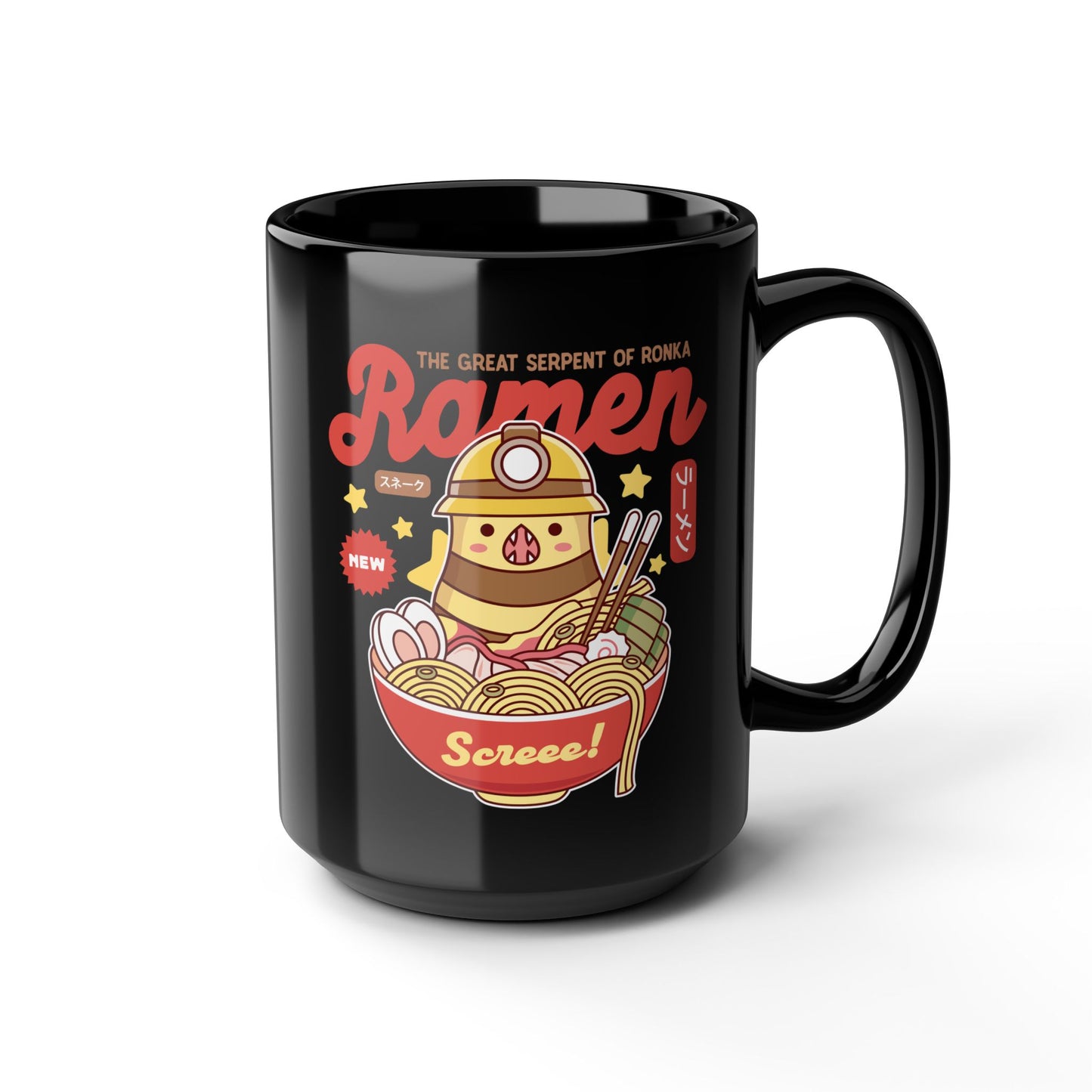 Serpent Of Ronka Ramen Black Mug