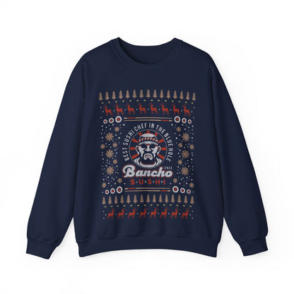 Bancho Sushi Ugly Sweater Unisex Crewneck Sweatshirt