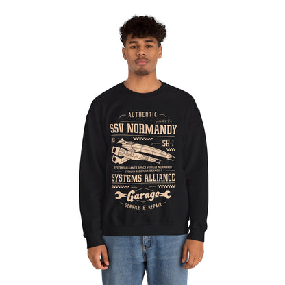 Ssv Normandy Garage Unisex Crewneck Sweatshirt