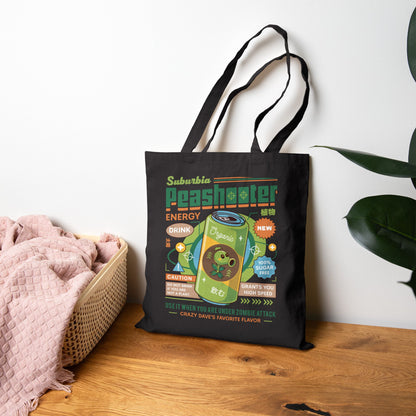 Peashooter Energy Drink Cotton Canvas Tote Bag
