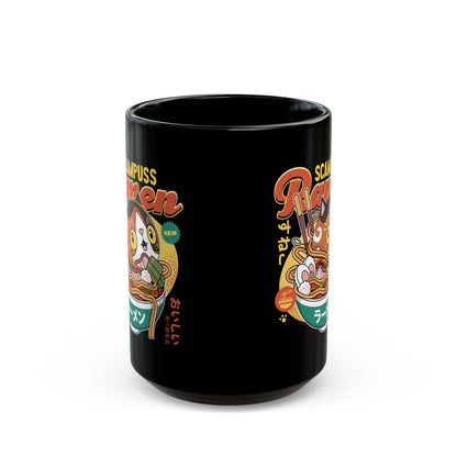 Scampuss Ramen Black Mug