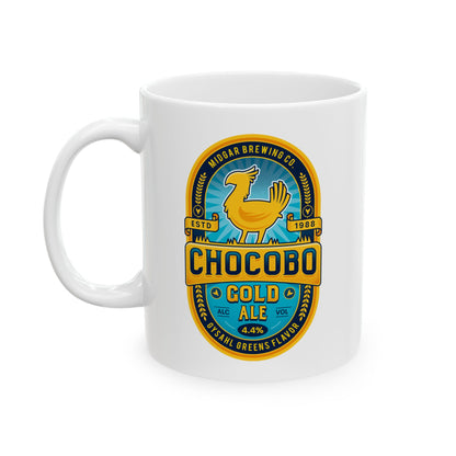 Chocobo Gold Beer Emblem Ceramic Mug