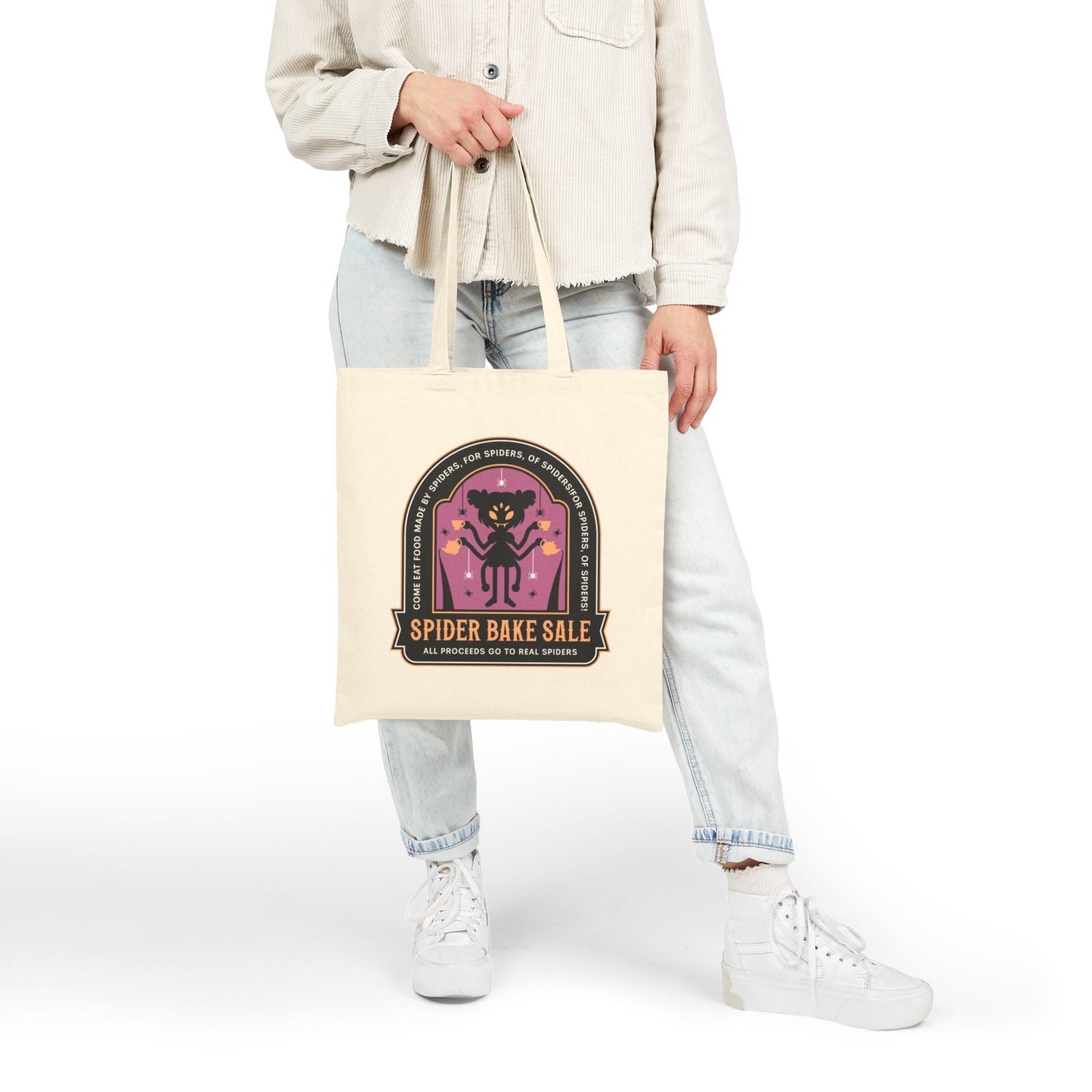 Spider Bake Sale Emblem Tote Bag