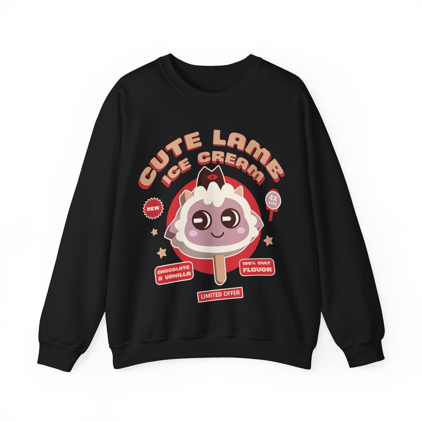 Lamb Ice Cream Unisex Crewneck Sweatshirt