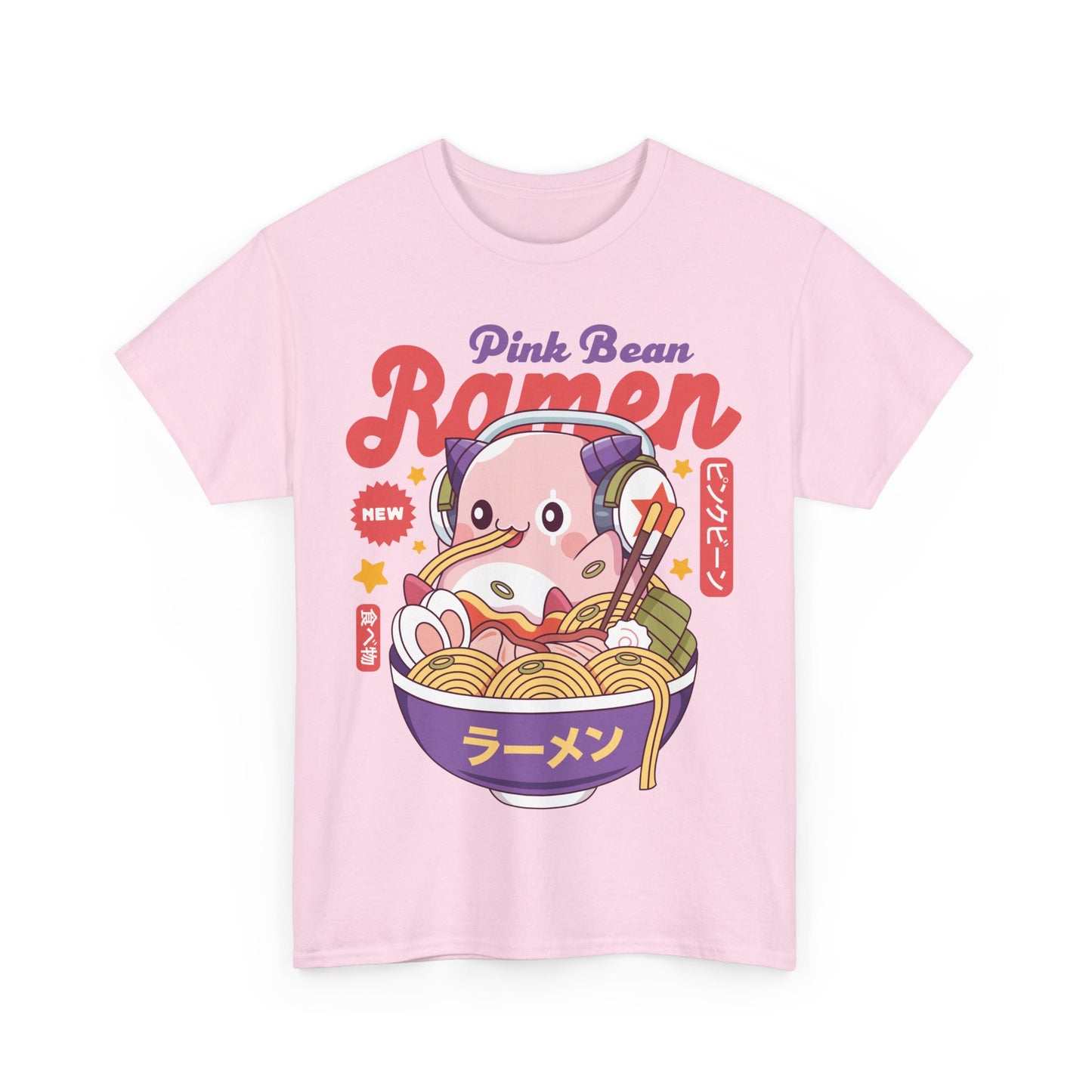 Pink Bean Ramen Kawaii Unisex T-Shirt