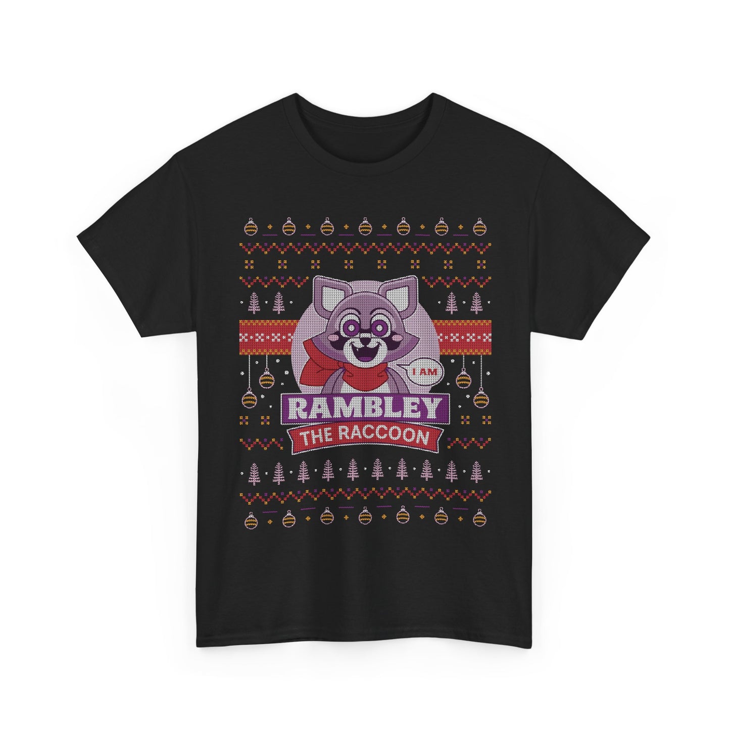 Rambley Raccoon Ugly Sweater Unisex T-Shirt