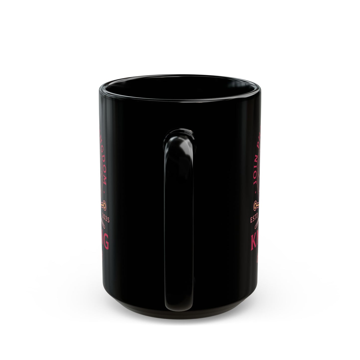 Pharloom Knitting Emblem Black Mug