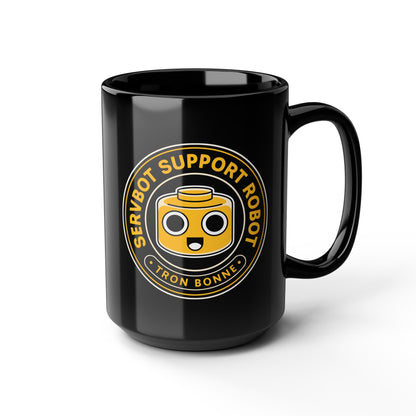 Servbot Vintage Crest Black Mug