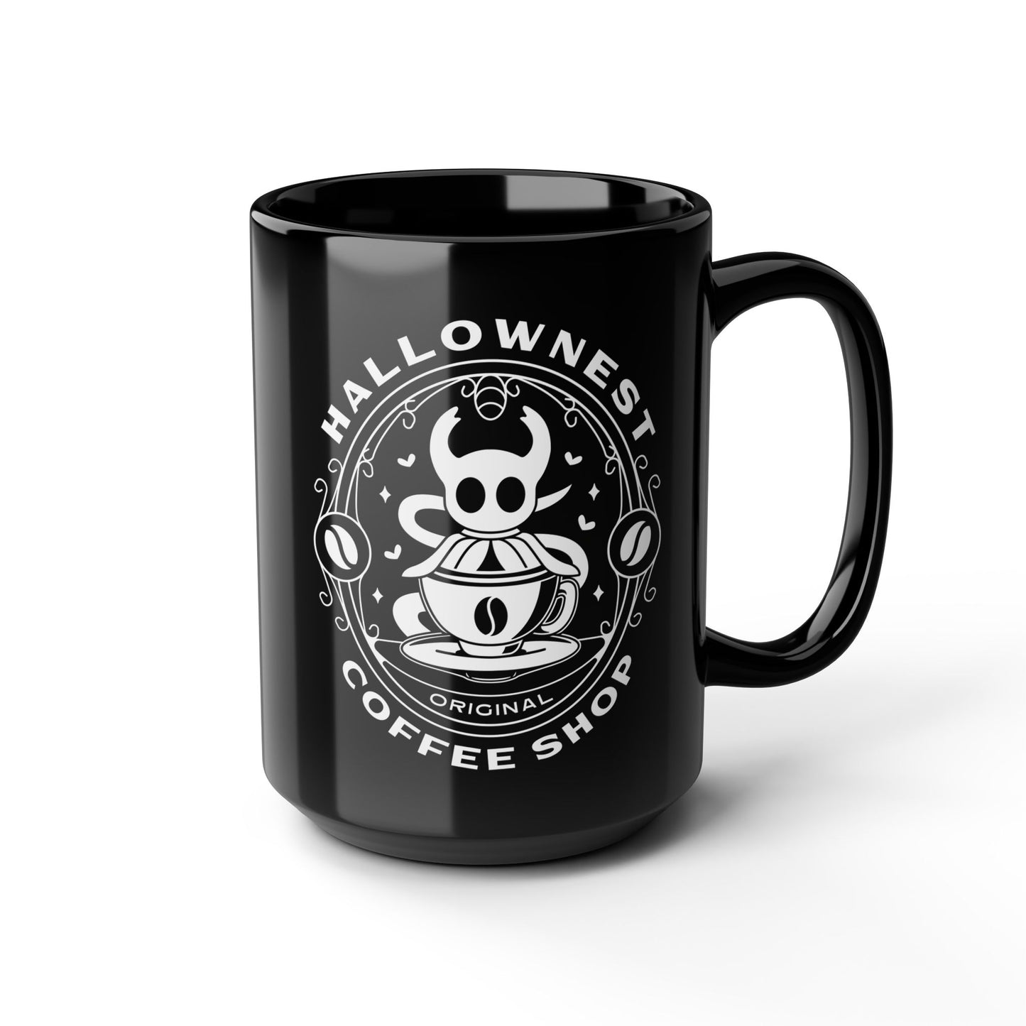 Hallownest Coffee Emblem Black Mug
