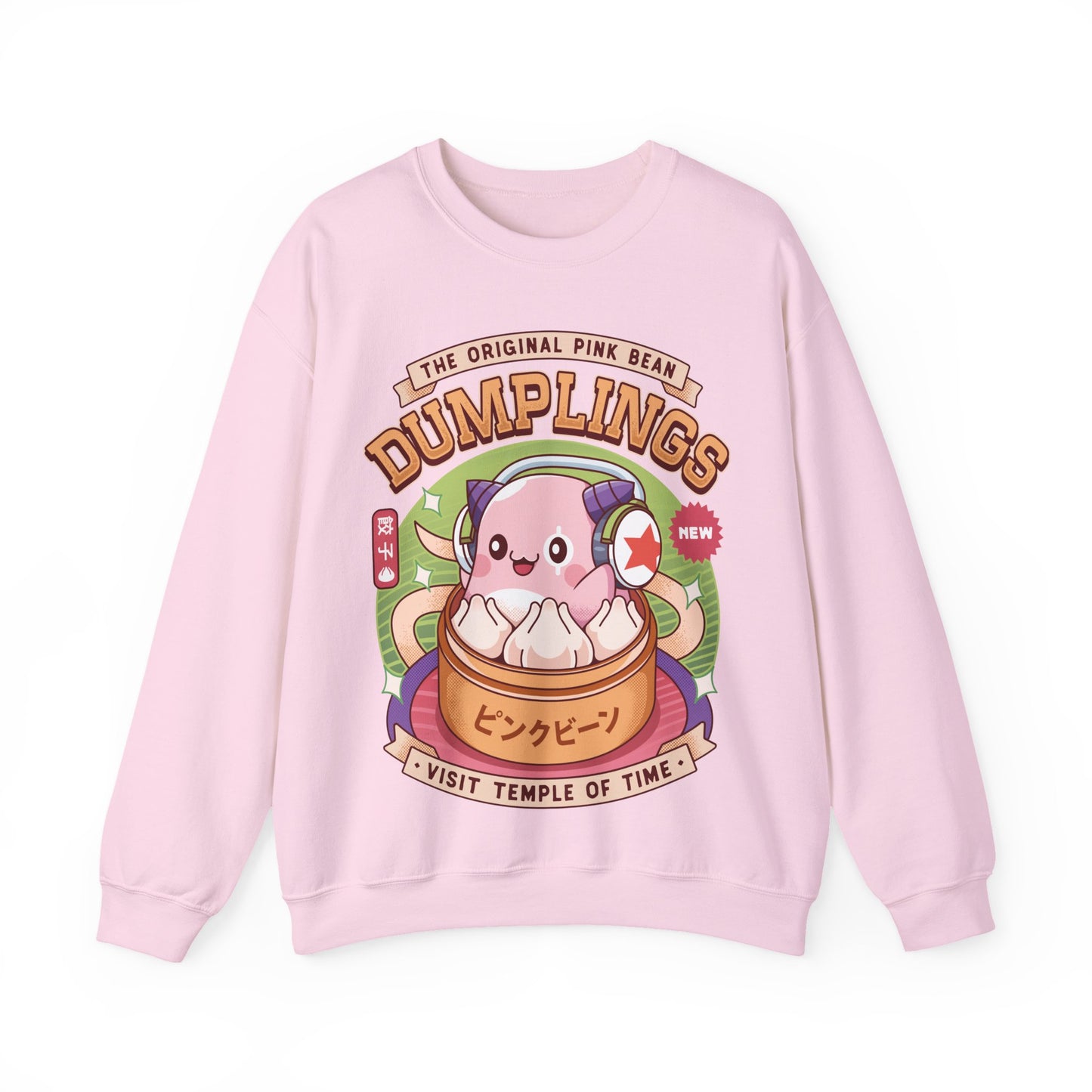 Pink Bean Dumplings Vintage Crewneck Sweatshirt