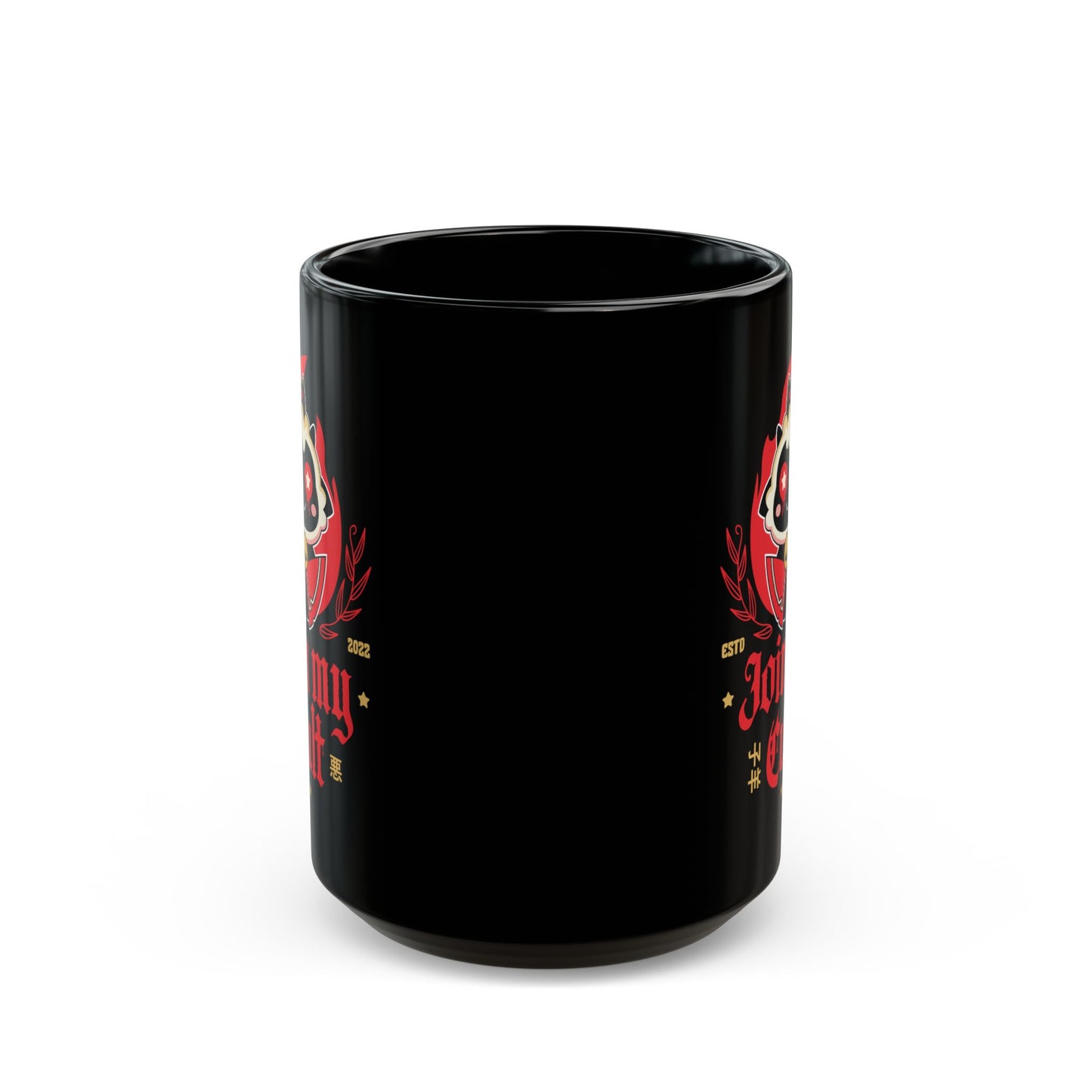 Join My Cult Emblem Black Mug