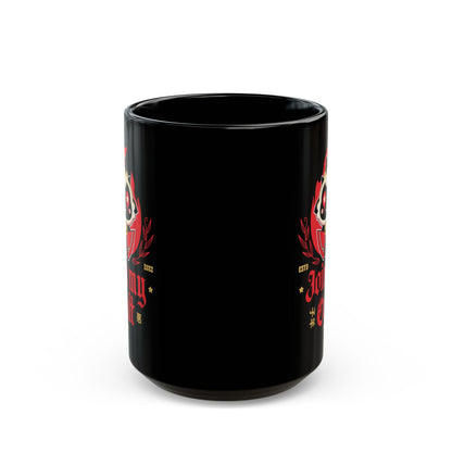 Join My Cult Emblem Black Mug