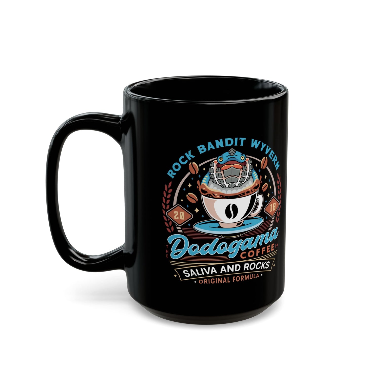 Dodogama Coffee Emblem Black Mug