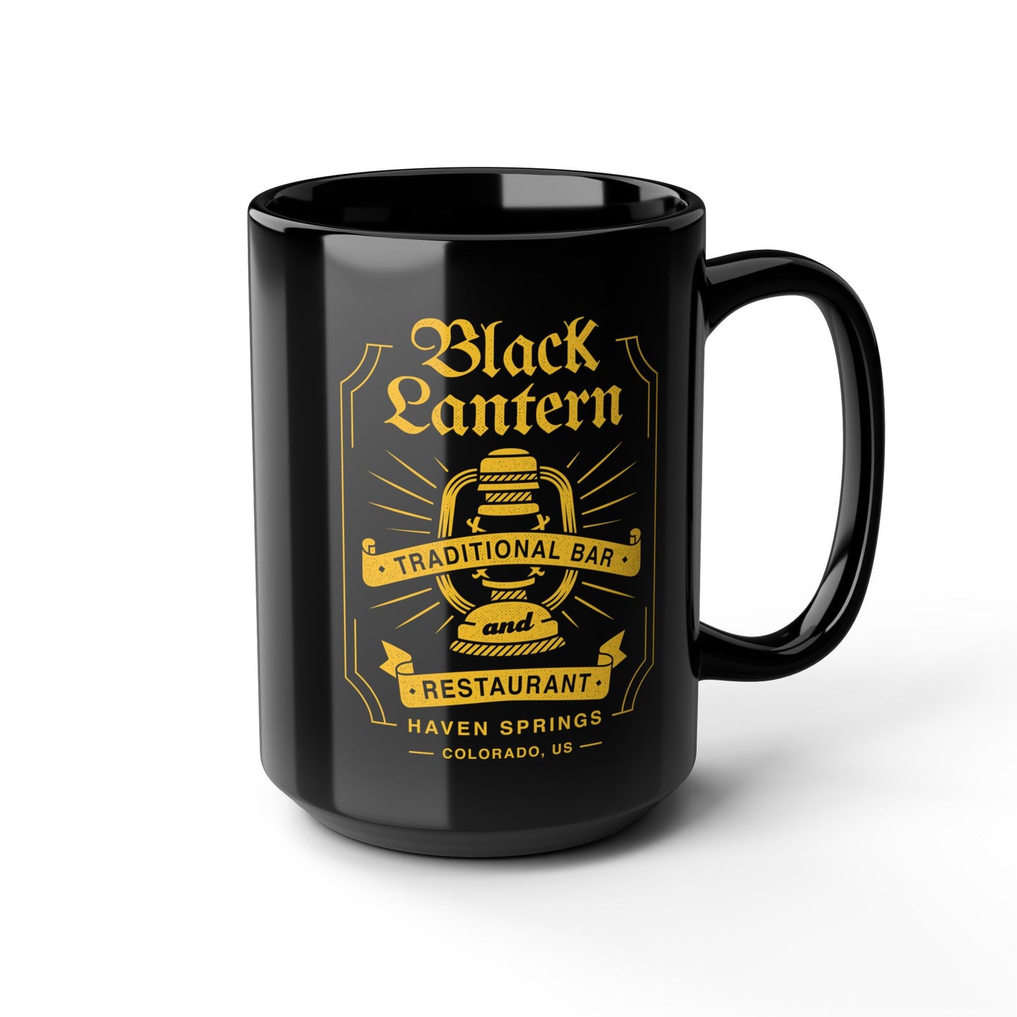 The Black Lantern Emblem Black Mug