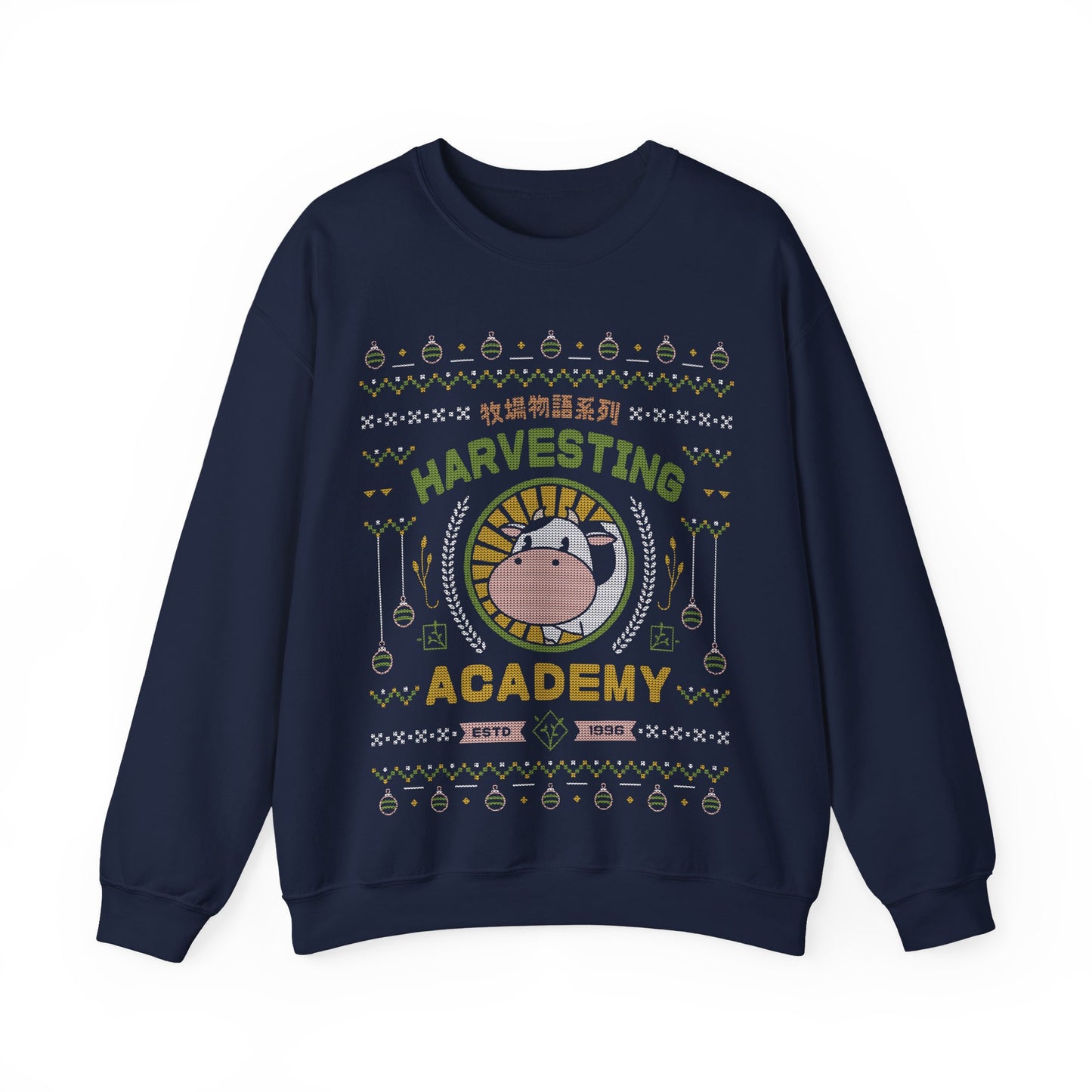 Kawaii Harvesting Ugly Sweater Unisex Crewneck Sweatshirt