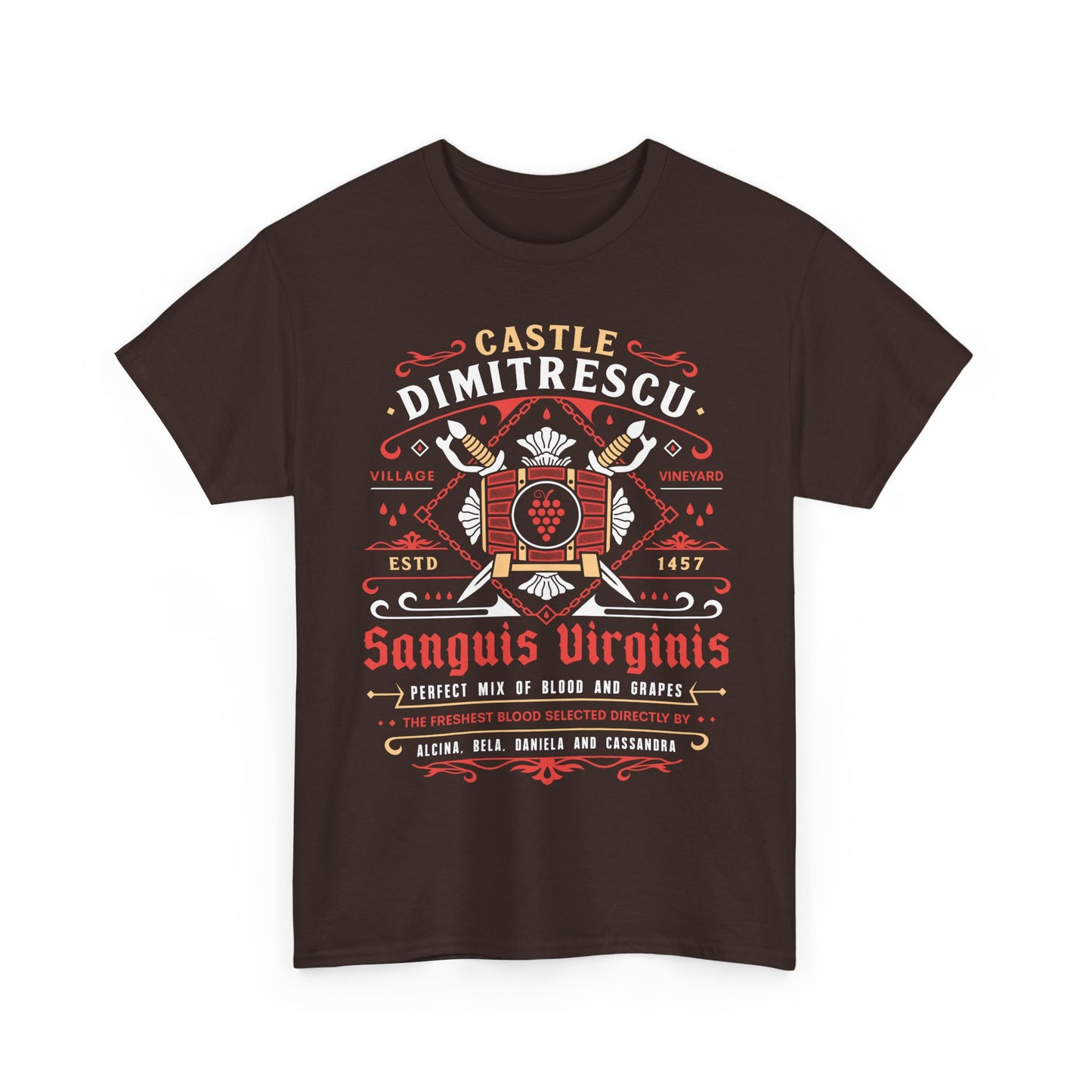 Castle Dimitrescu Vineyard Crest Unisex T-Shirt