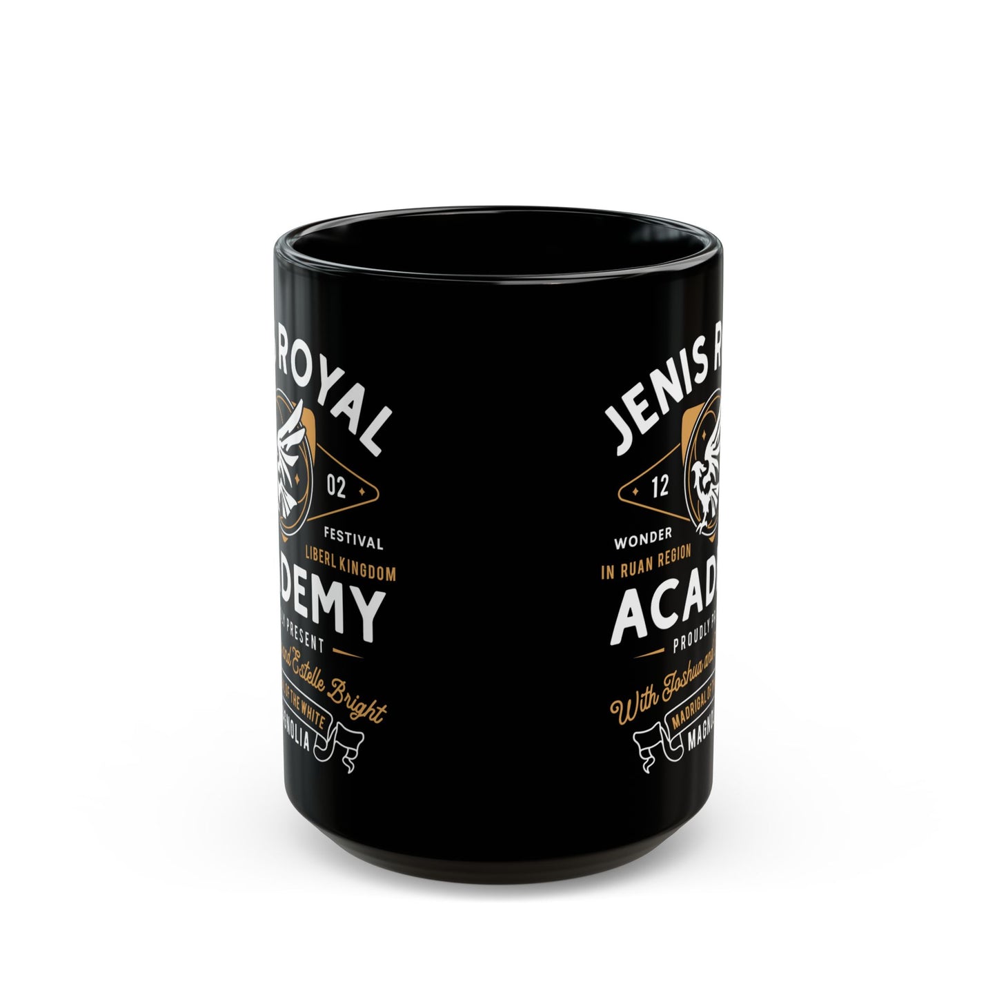 Jenis Royal Academy Emblem Black Mug