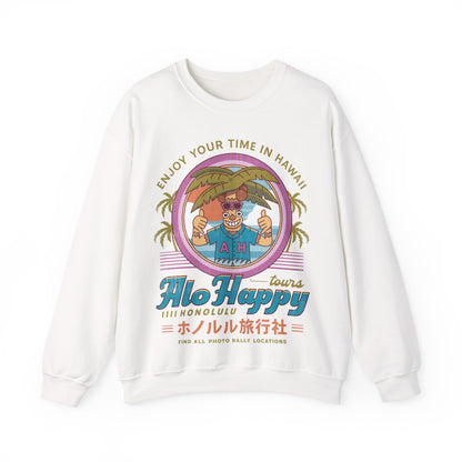 Alo Happy Tours Vintage Unisex Crewneck Sweatshirt