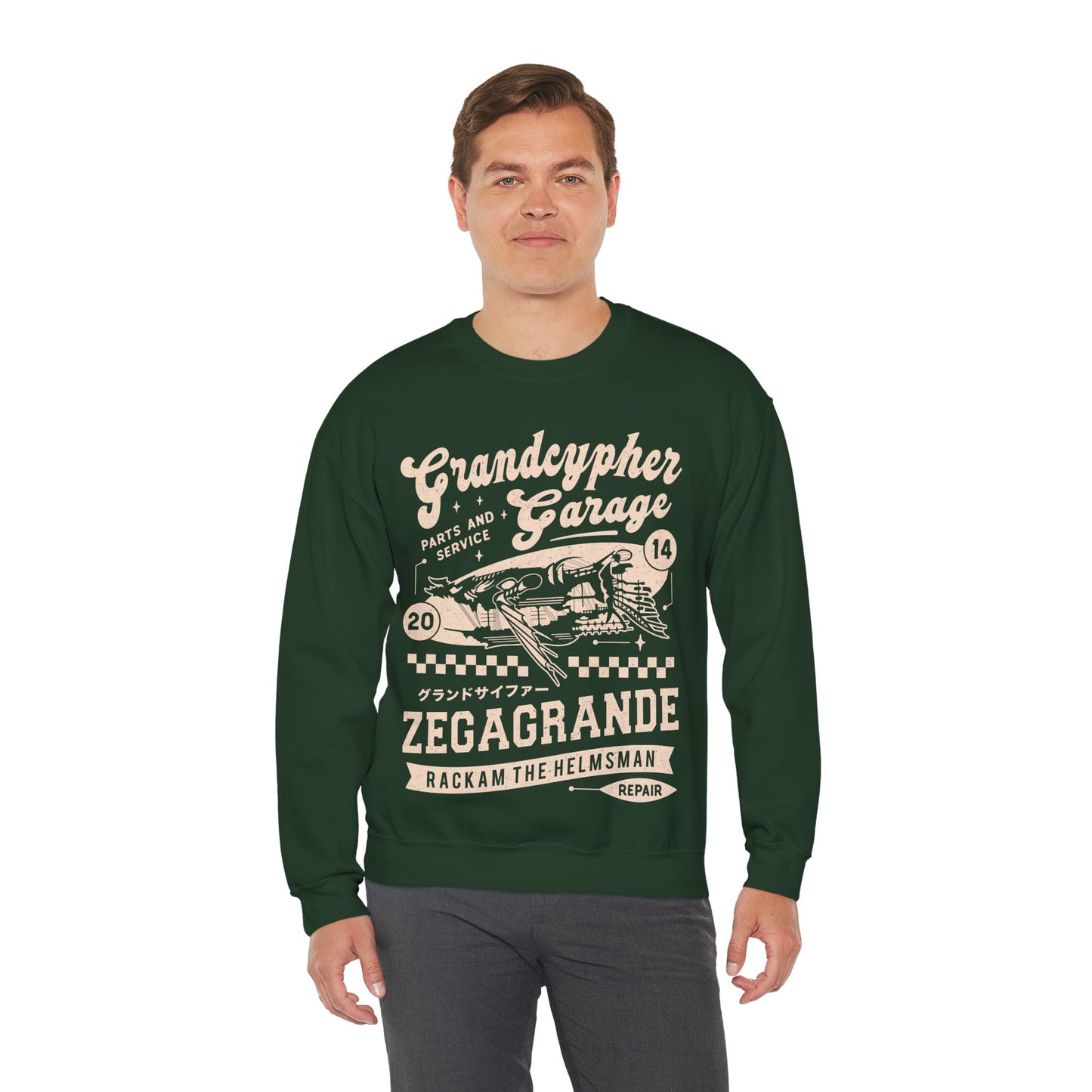 Zegagrande Garage Unisex Crewneck Sweatshirt