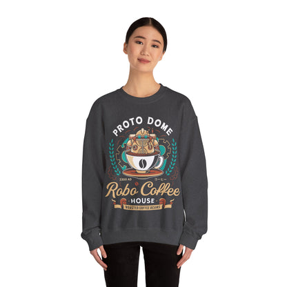 Proto Dome Robo Coffee Crest Unisex Crewneck Sweatshirt