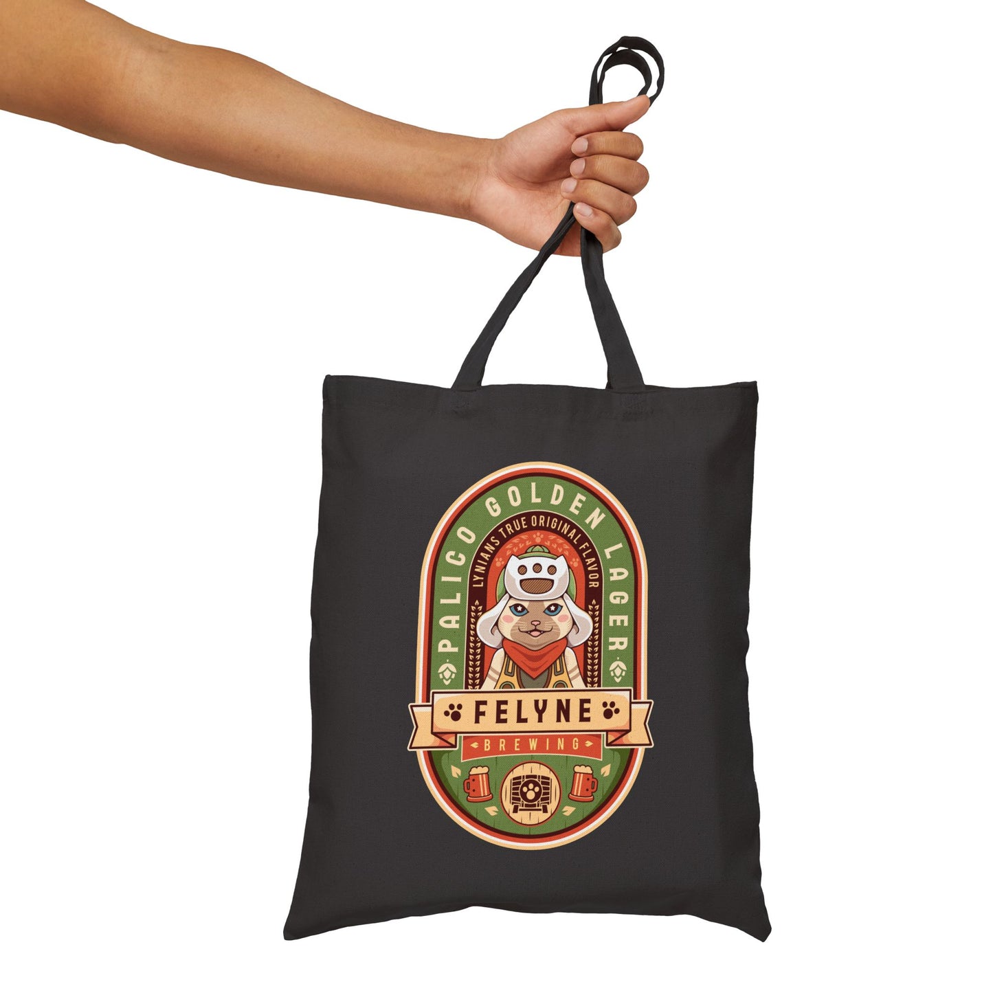 Palico Golden Lager Cotton Canvas Tote Bag