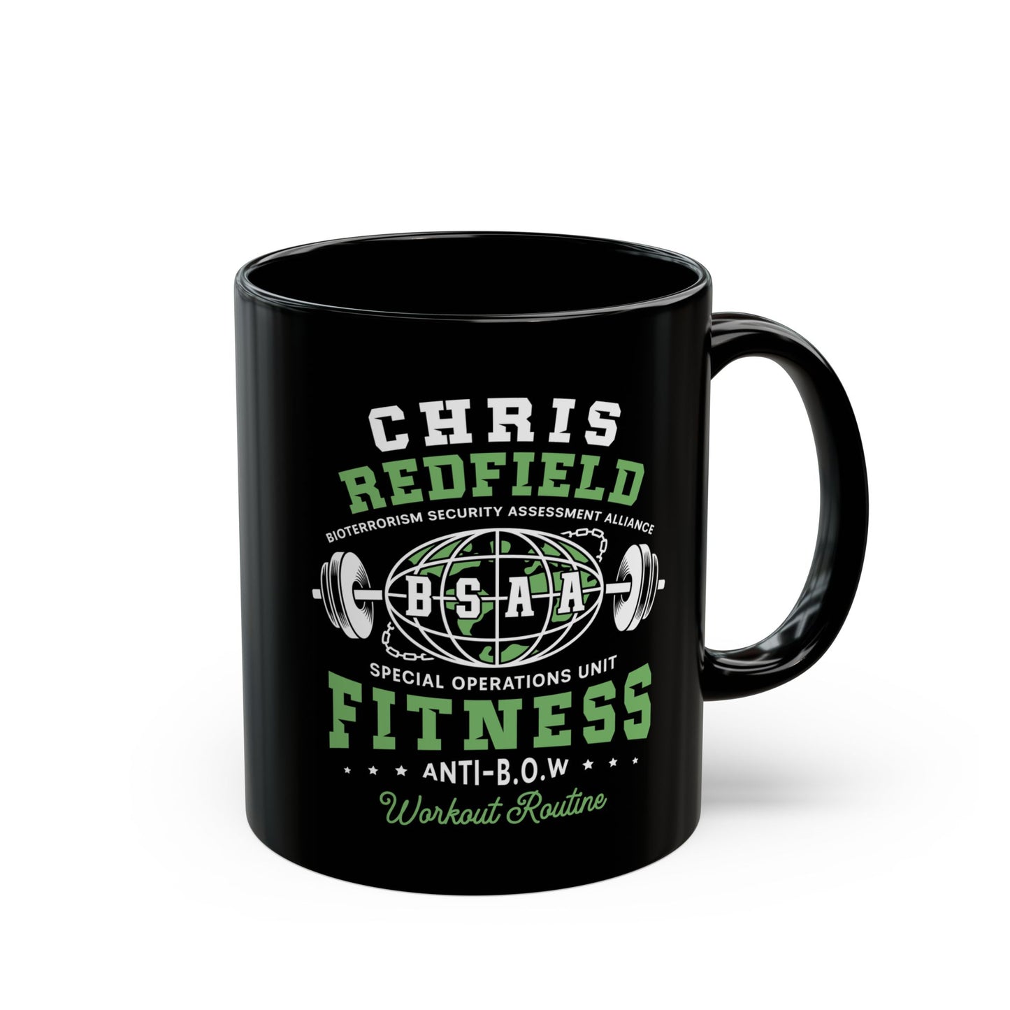 Bsaa Redfield Fitness Emblem Black Mug