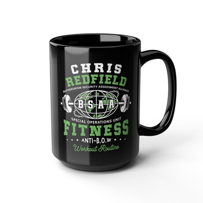 Bsaa Redfield Fitness Emblem Black Mug