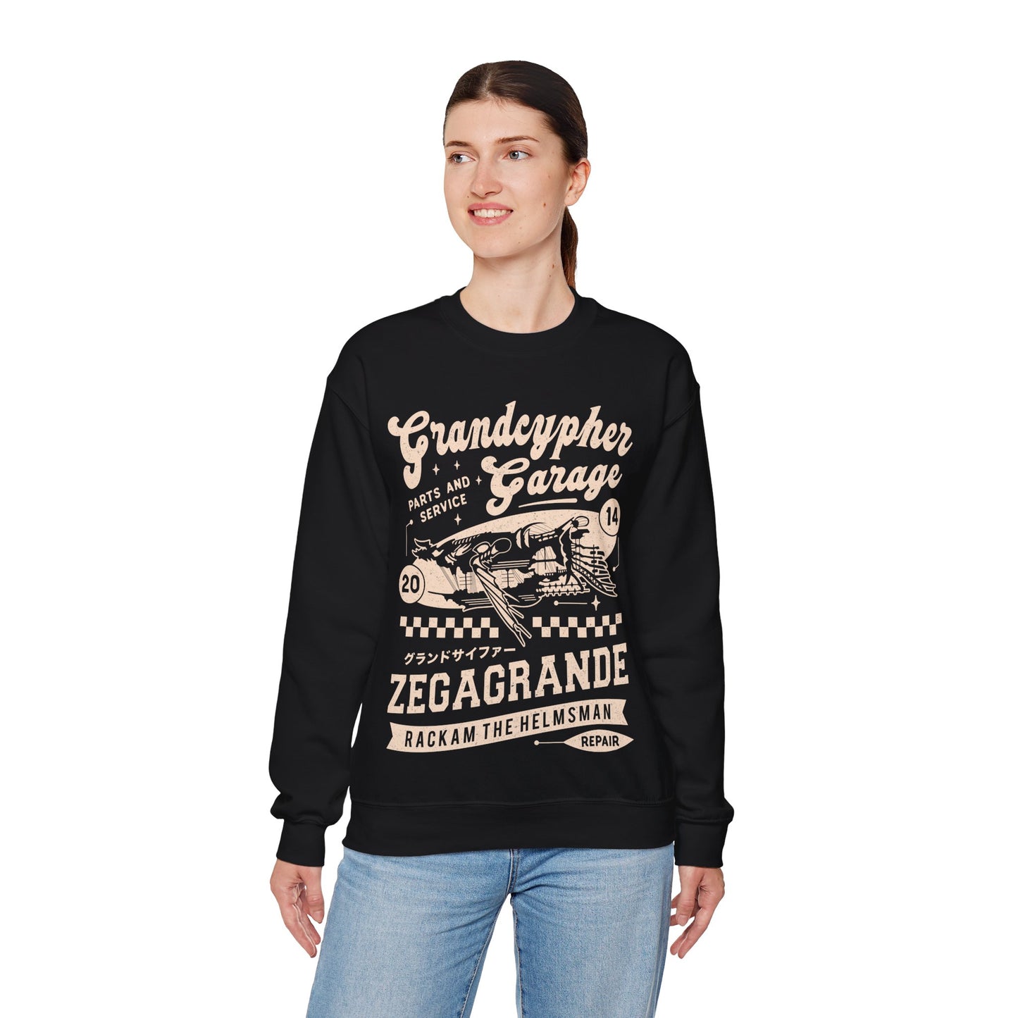 Zegagrande Garage Unisex Crewneck Sweatshirt