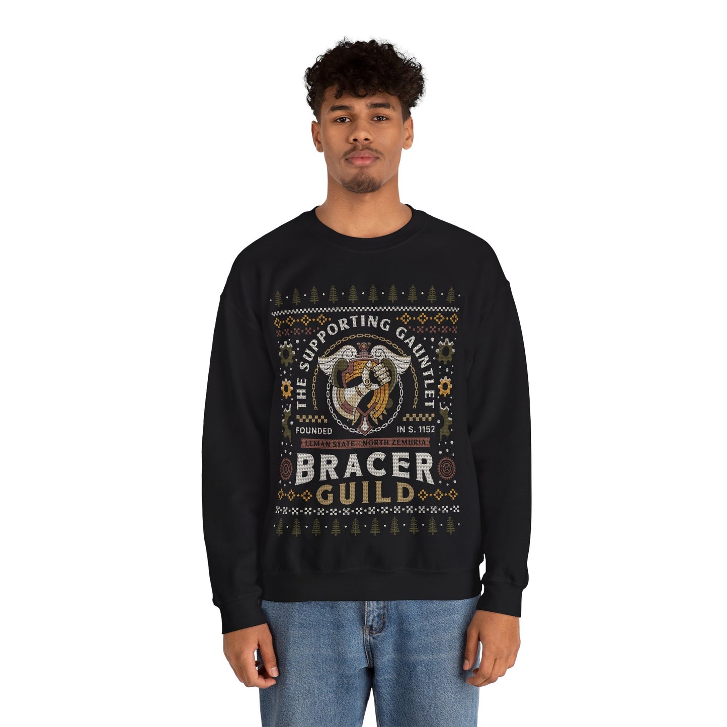 Bracer Guild Ugly Sweater Unisex Crewneck Sweatshirt