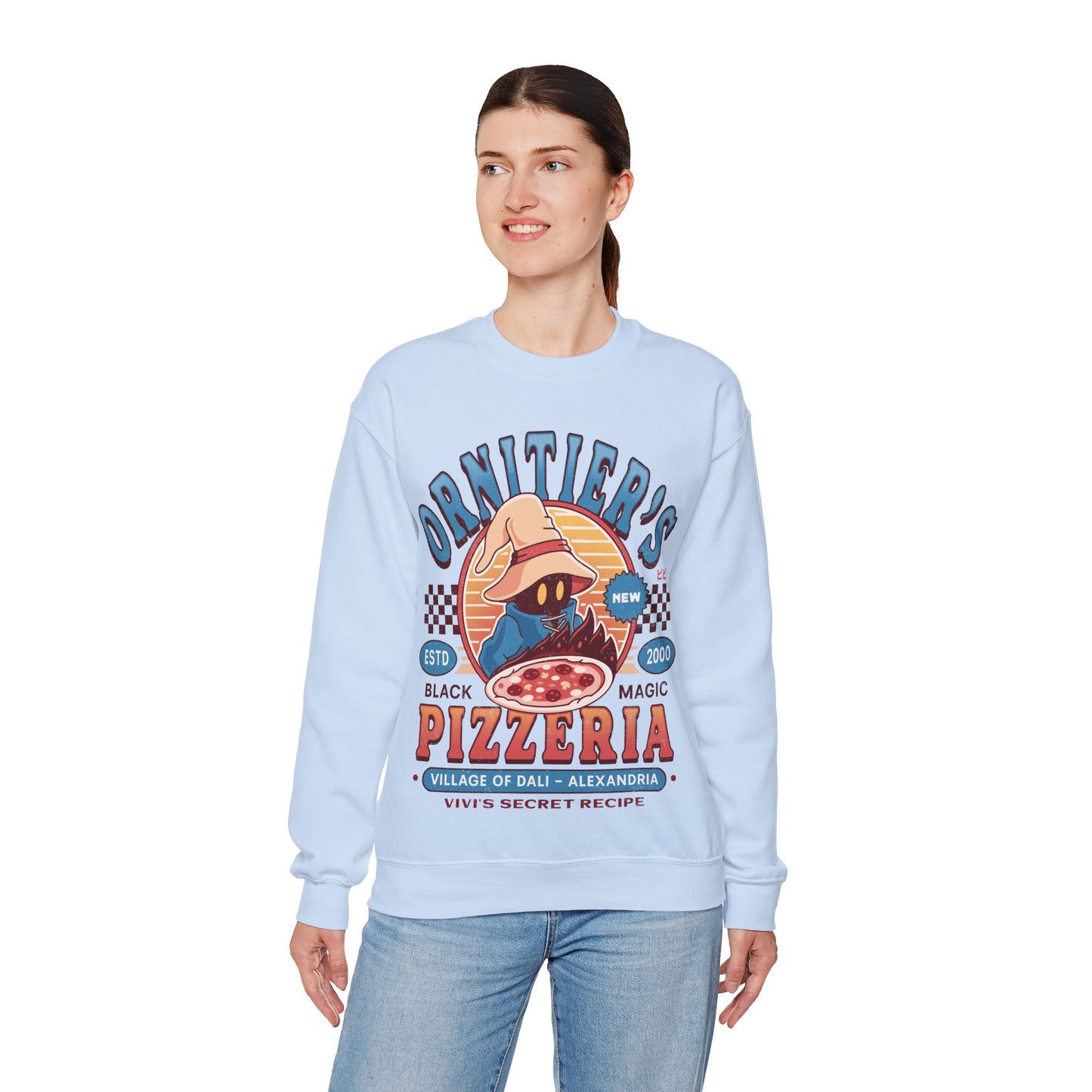 Ornitier Pizzeria Vintage Unisex Crewneck Sweatshirt