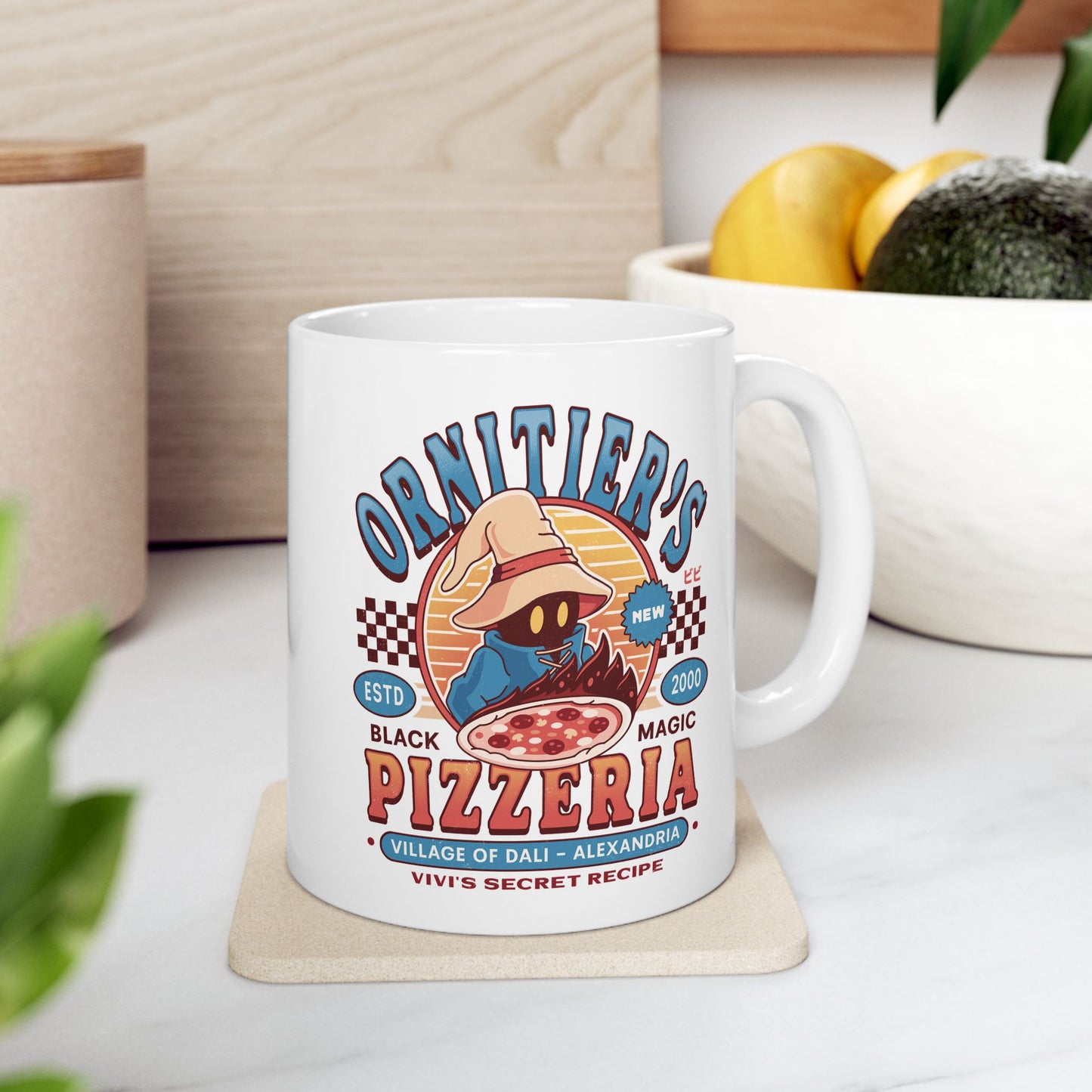 Ornitier Pizzeria Vintage Ceramic Mug