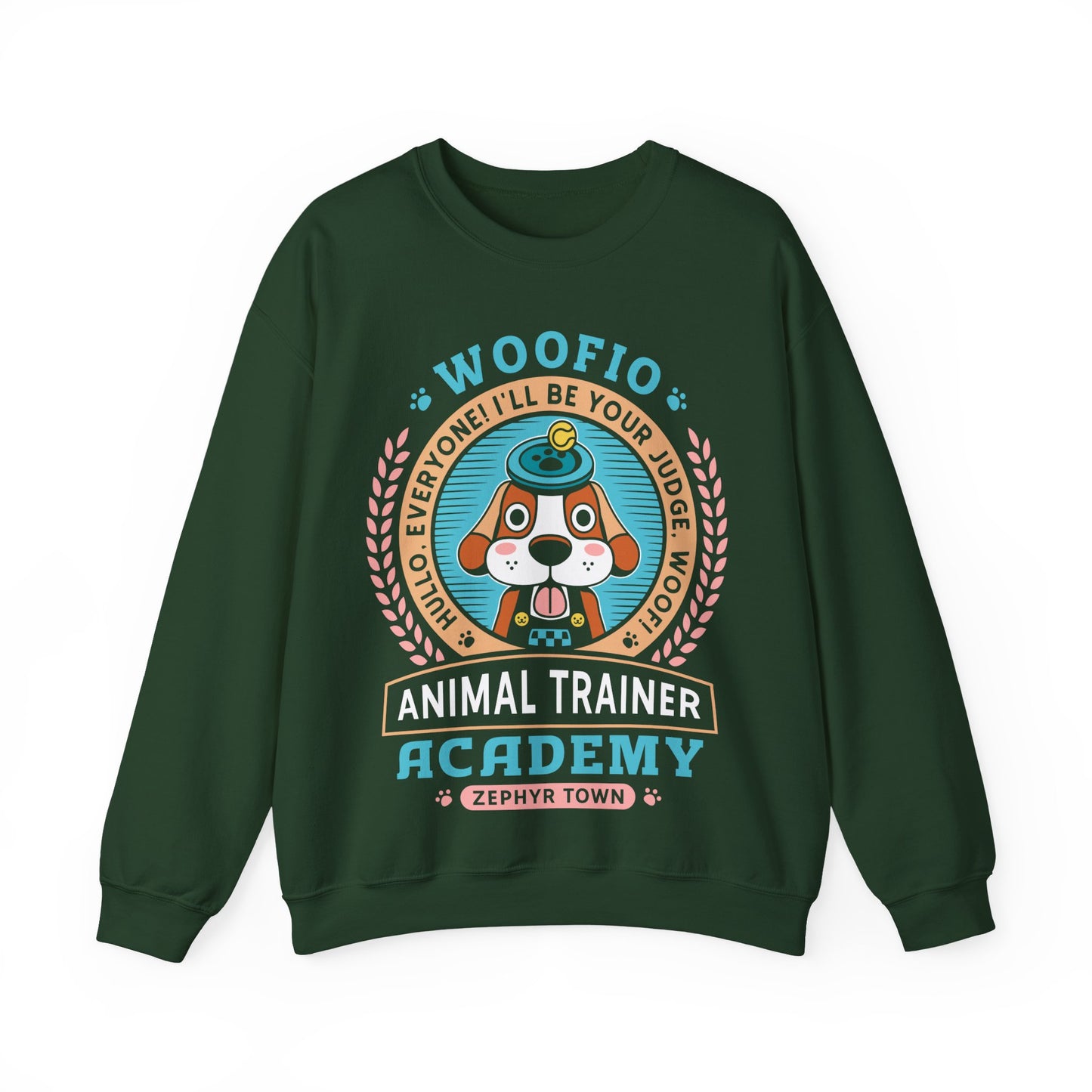 Woofio Zephyr Town Academy Unisex Crewneck Sweatshirt