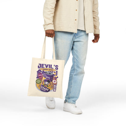 Jevil Energy Drink Cotton Canvas Tote Bag