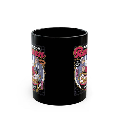 Pharloom Ramen Aesthetic Black Mug