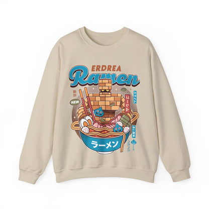 Erdrea Monsters Ramen Vintage Crewneck Sweatshirt